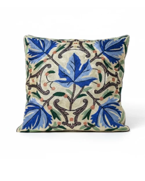 Maple Leaf Kashmiri Cushion Cover