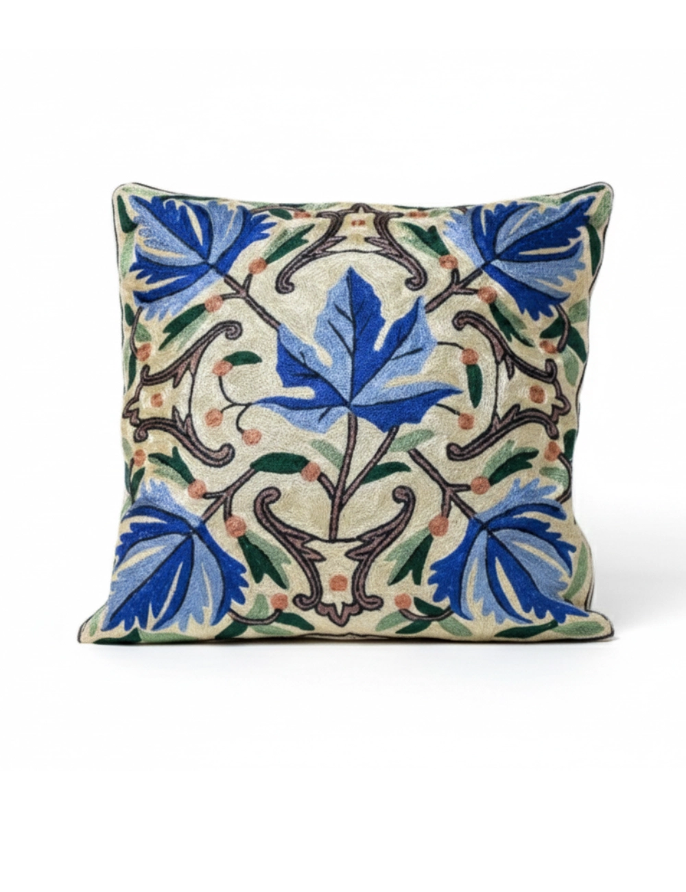 Maple Leaf Kashmiri Cushion Cover