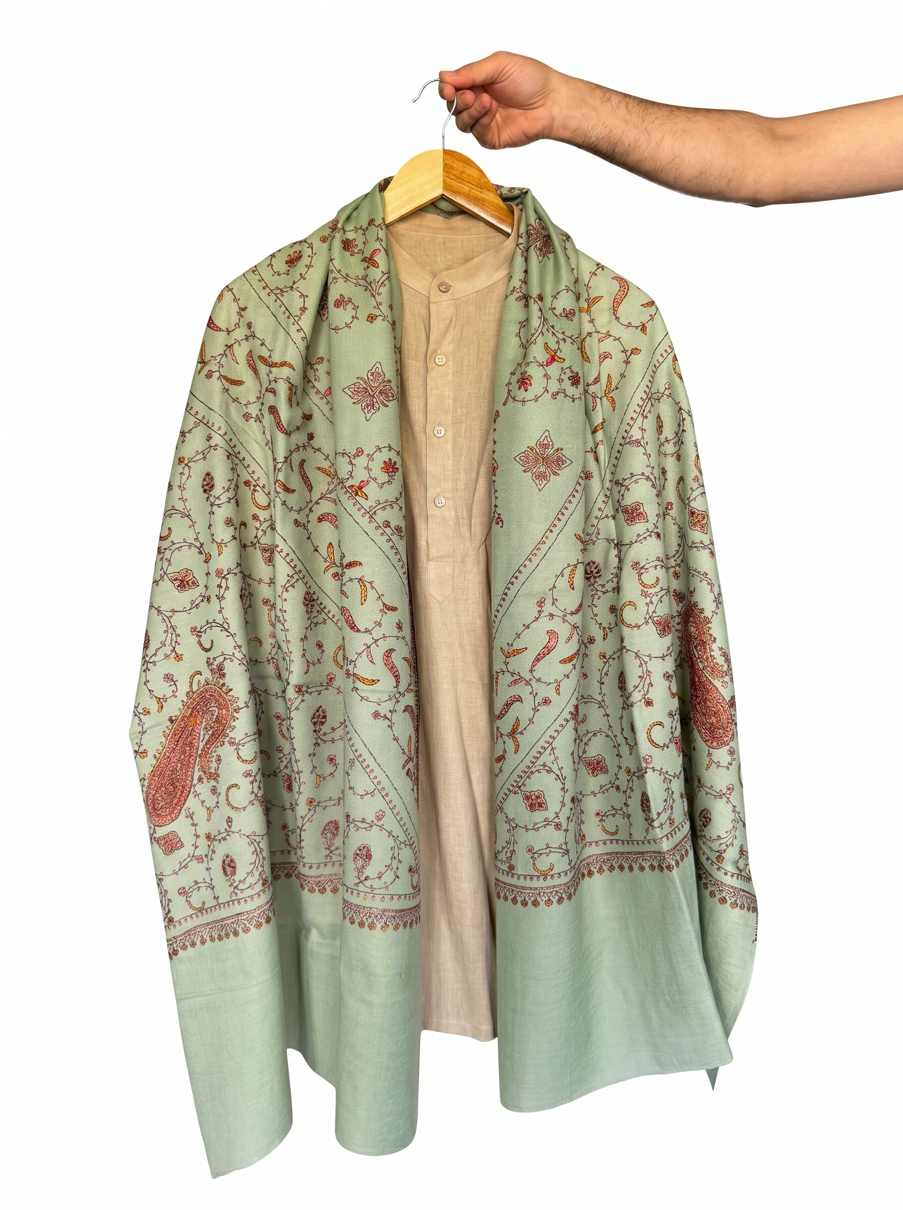 Hand Embroidered Stole