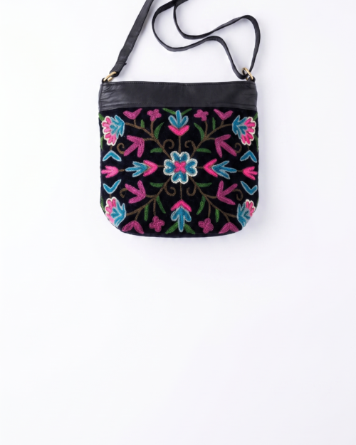 Leather Hand Embroidered Ladies bag