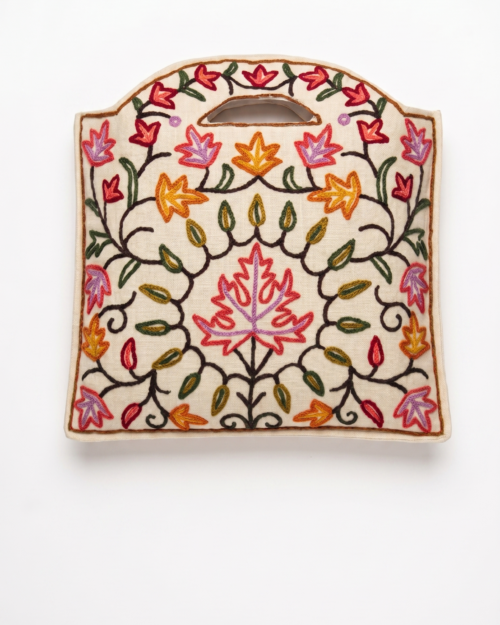 Hand Embroidered Crewel Bag